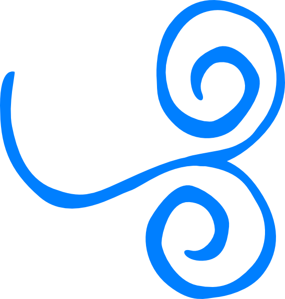 570x599 Blue Swirl Clip Art