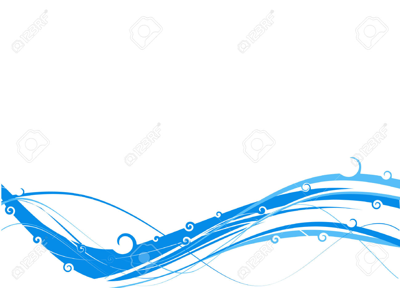 1300x934 Blue Wave Swirl Clipart