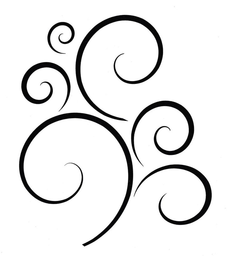 736x818 Swirl Clipart Stencil