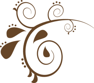 299x264 Brown Swirl Clip Art