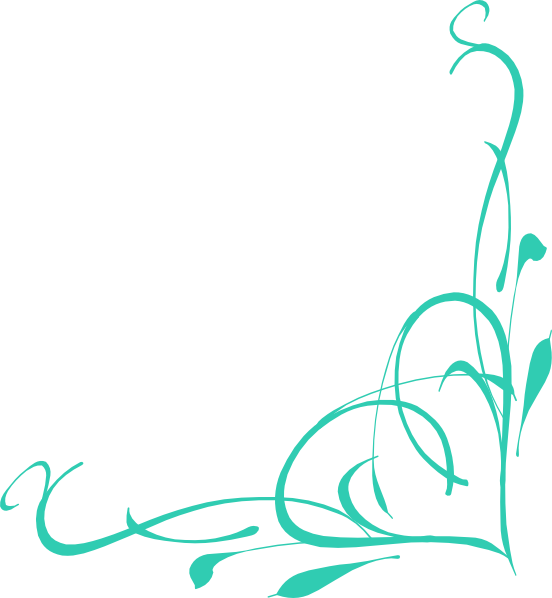 552x598 Swirl Clipart Turquoise