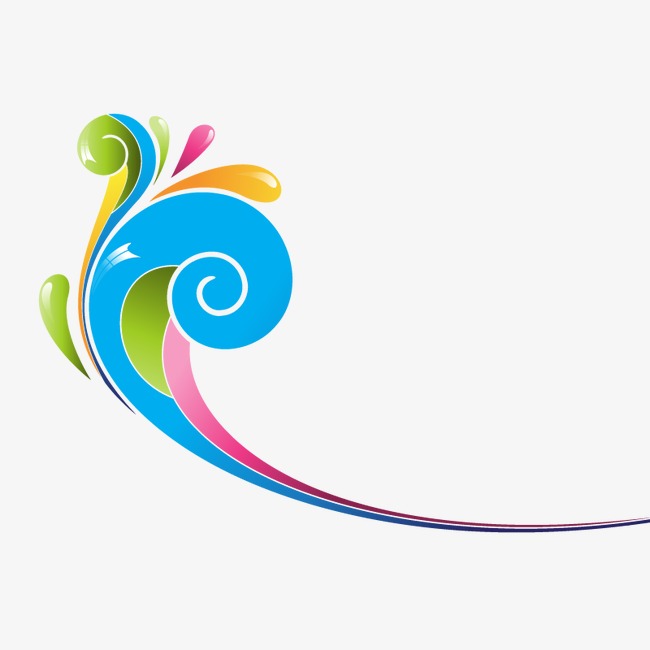 650x650 Color Decorative Swirls, Swirl, Colorful, Decoration Png