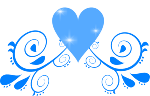 299x192 Blue Heart Swirl Png, Svg Clip Art For Web