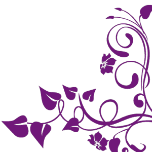 300x300 Purple Swirls Border Clipart