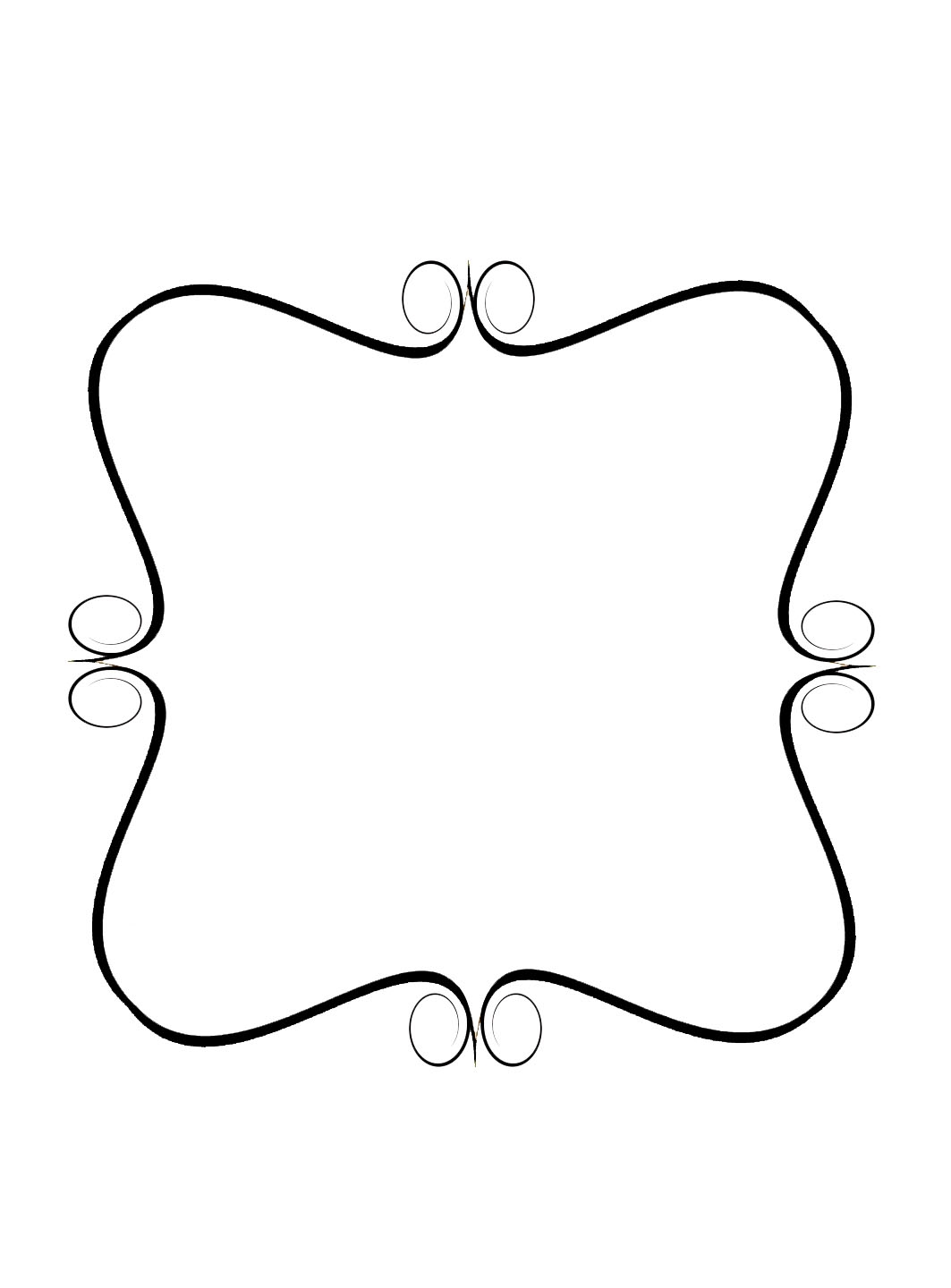 1063x1440 Swirl Border Clip Art