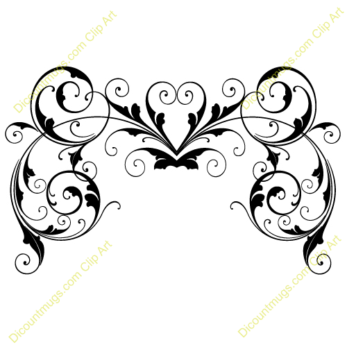 500x500 Wedding Dress Clipart Swirl