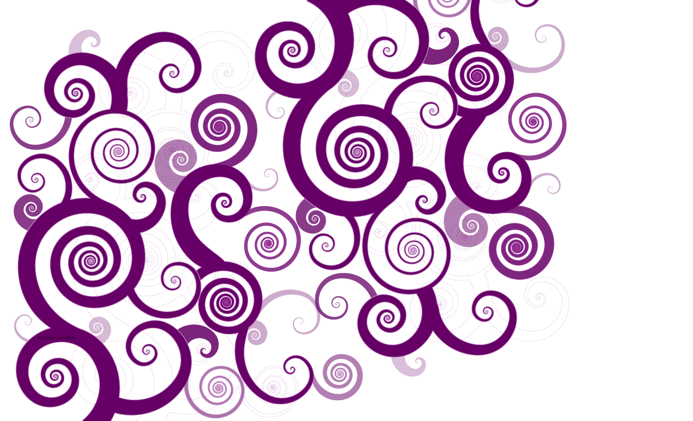 1400x850 Purple Swirls Clipart