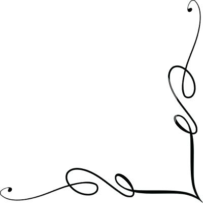 400x420 Swirl Designs For Wedding Invitations Swirl Corner Borders Clip