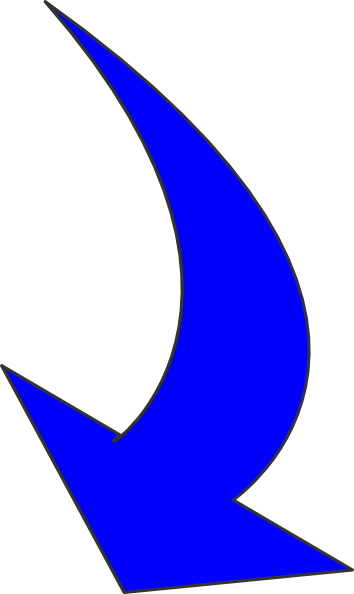 354x594 Blue Arrow333 Clip Art