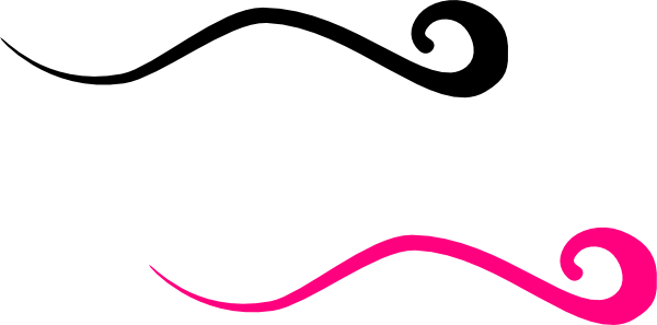 600x297 Pink And Black Swoosh Clip Art
