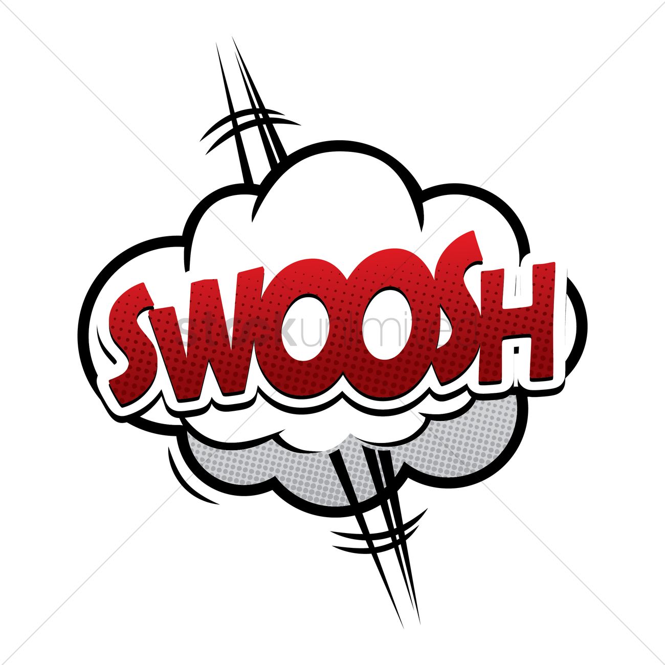 1300x1300 Swoosh Comic Speech Vector Image