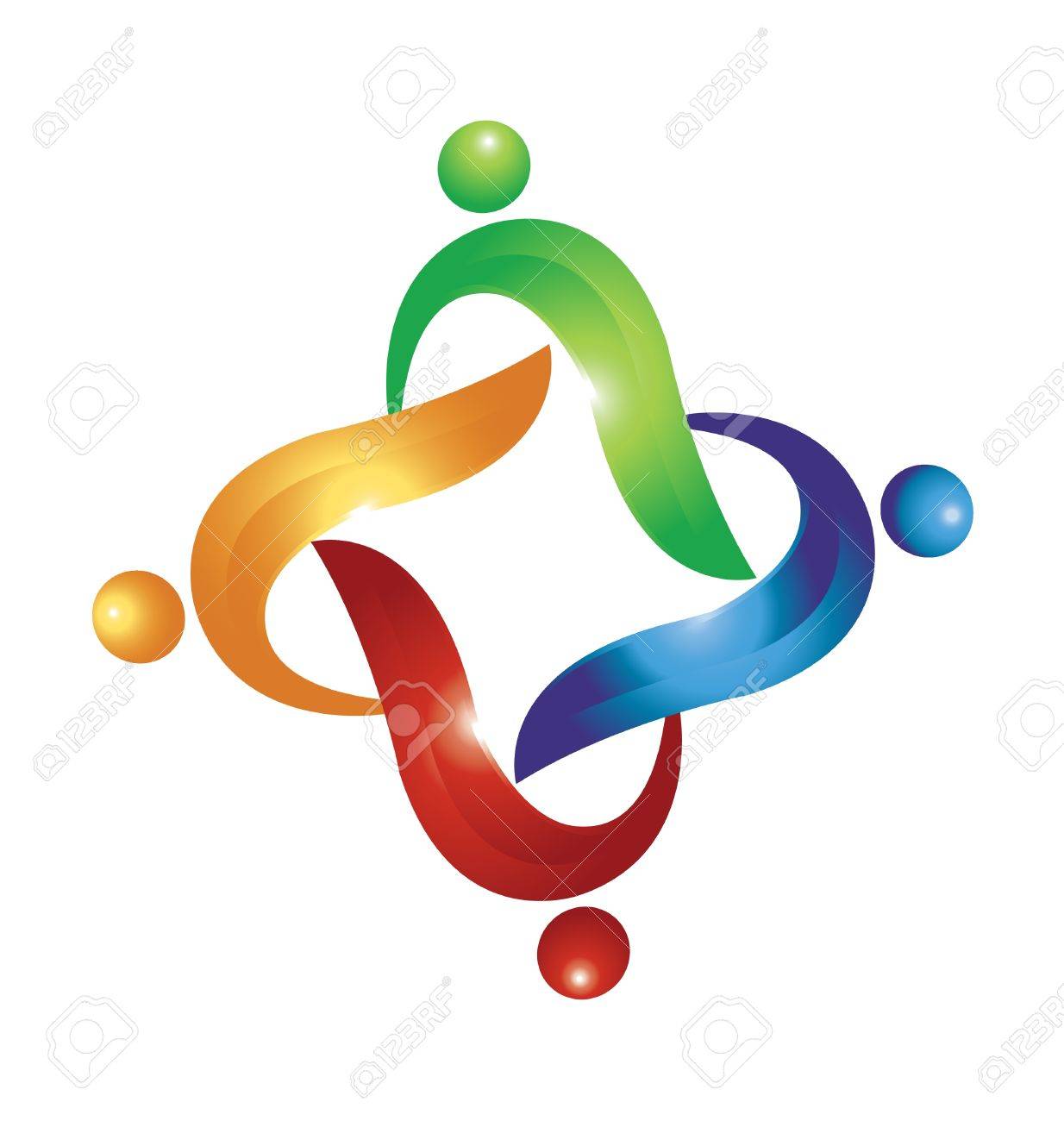 1234x1300 Teamwork Swoosh People Logo Vector Royalty Free Cliparts, Vectors