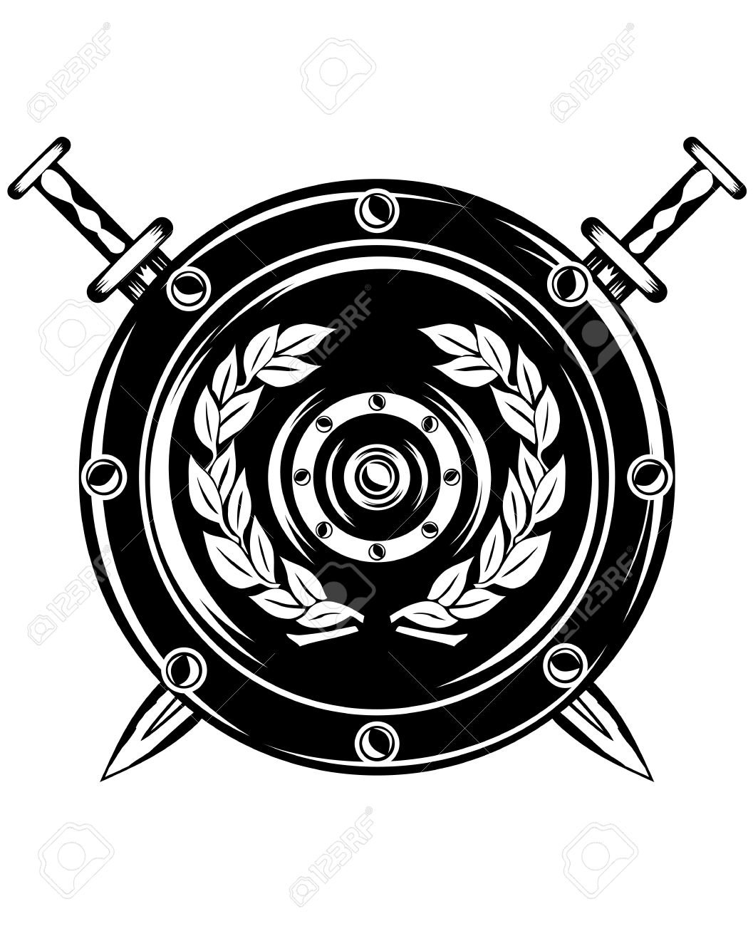 Sword And Shield Symbol | Free download on ClipArtMag