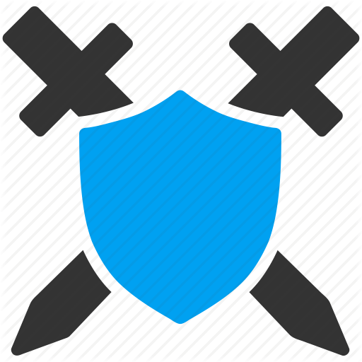 512x512 Military, Password, Safe, Safety, Security, Shield, Sword Icon