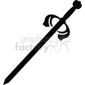 300x300 Royalty Free Sword 375321 Vector Clip Art Image
