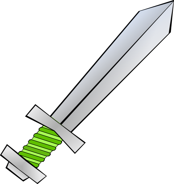564x597 Green Sword Clip Art