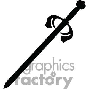 Sword Clipart Black And White