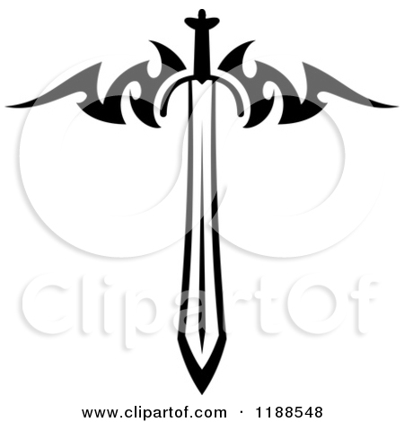 450x470 Sword Black And White Clipart