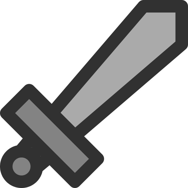 800x800 Free Clipart Metal Sword Icon Qubodup