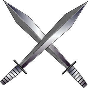 298x297 Cross Swords Clip Art