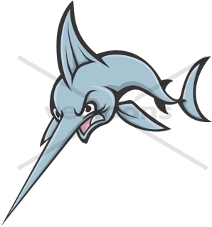 298x320 Angry Swordfish Colored