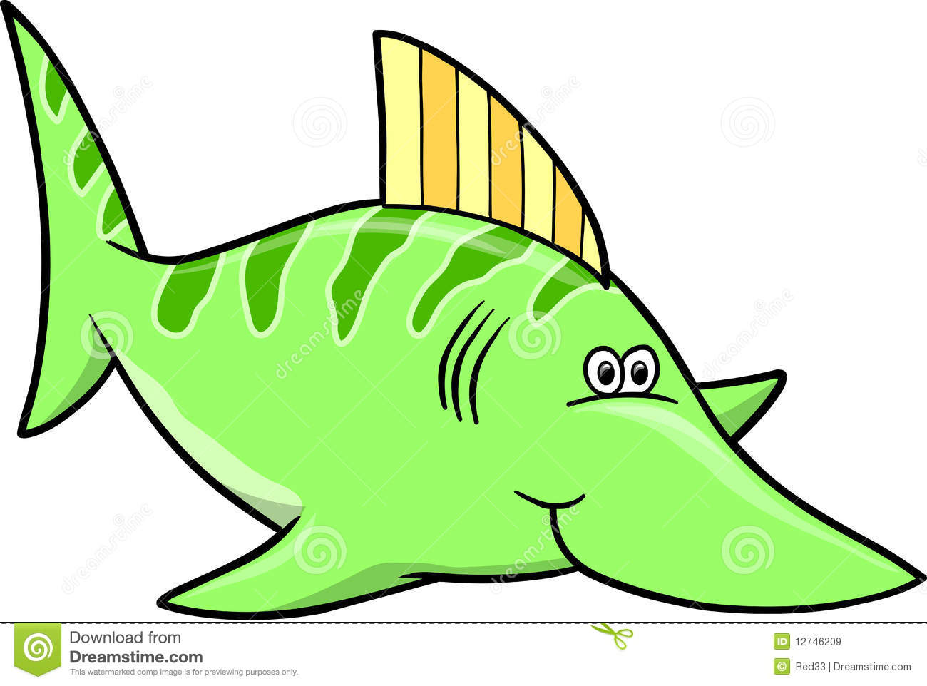 1300x962 Swordfish Clipart Cute