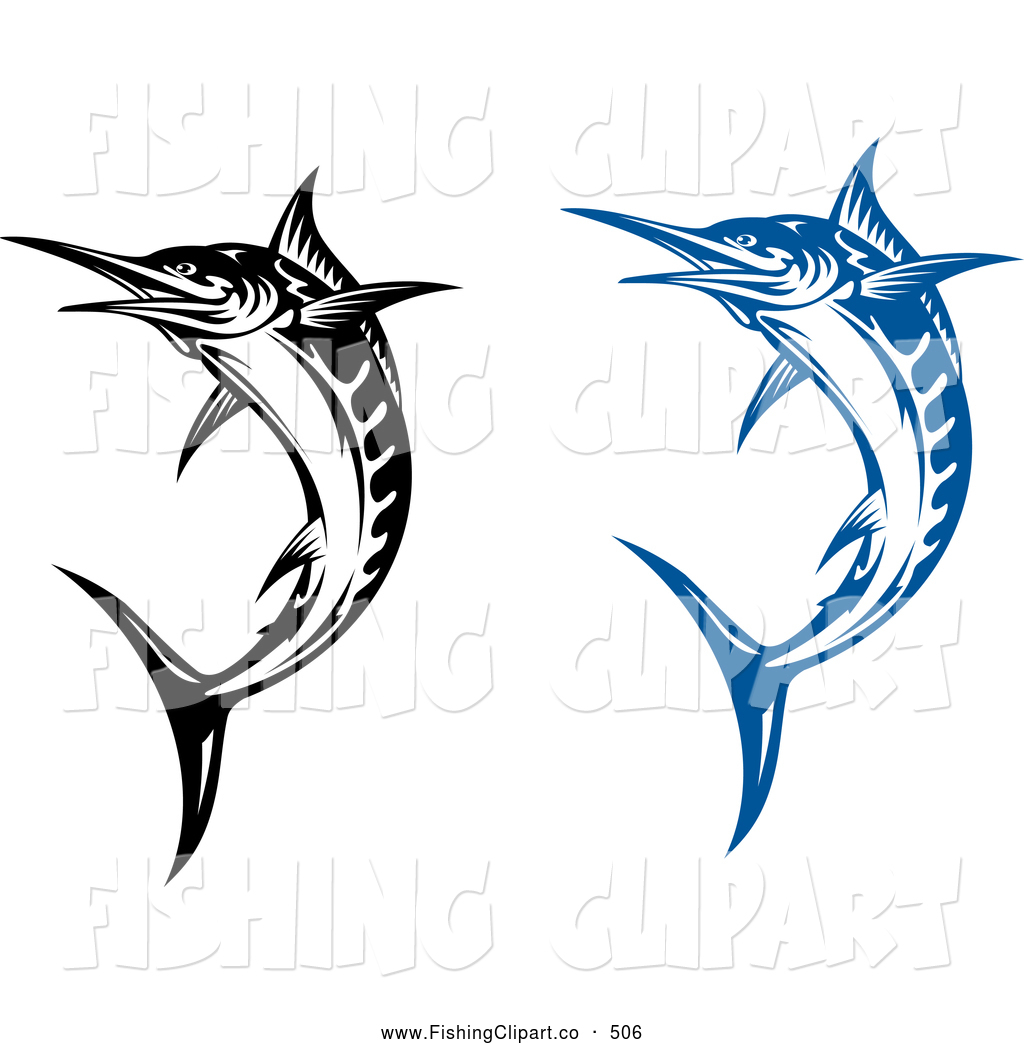 1024x1044 Swordfish Clipart Clip Art Of Jumping Blue And Black And White