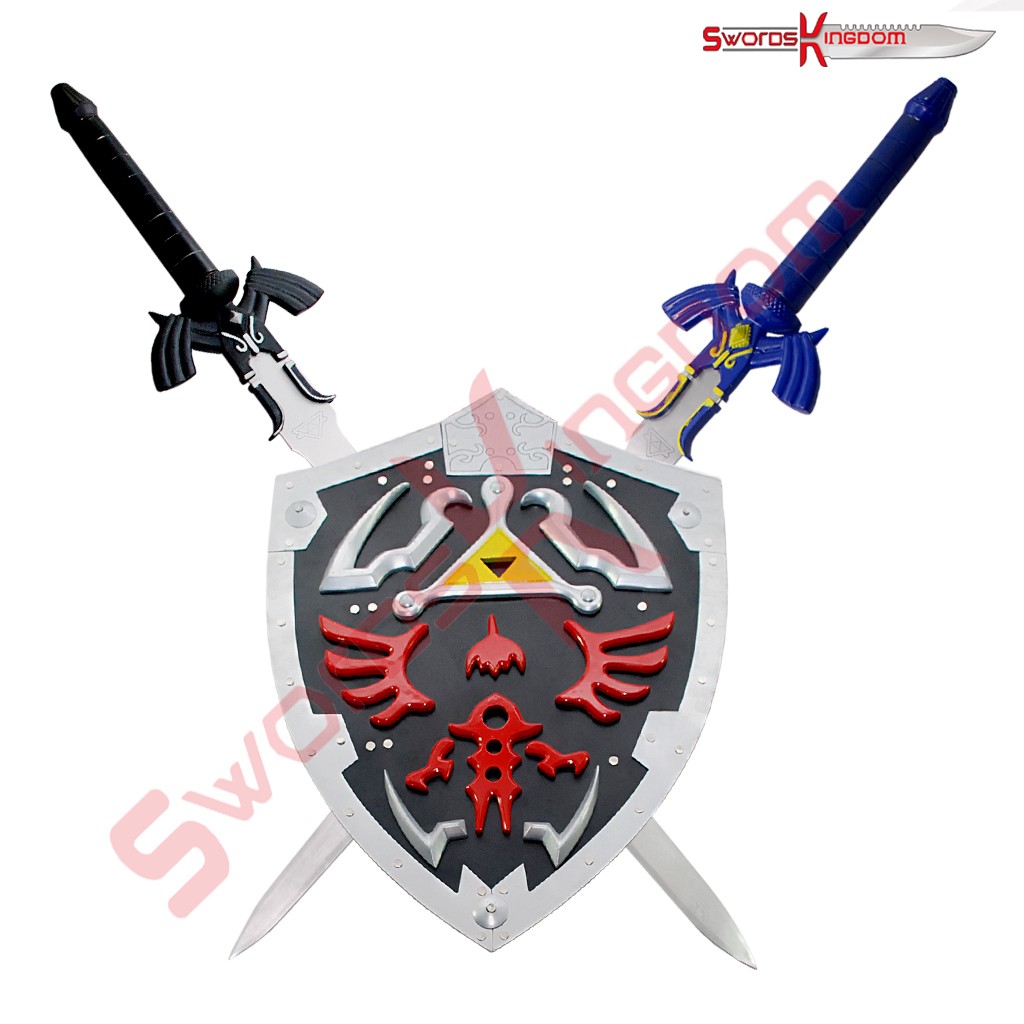 1024x1024 Dark Hylian Shield And Master Swords Set