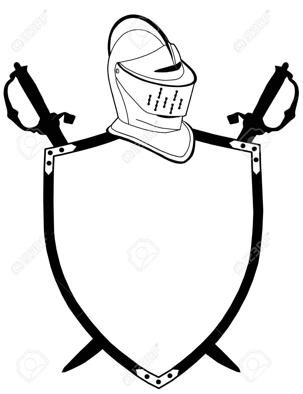 1001x1300 Images Blank Shield And Sword