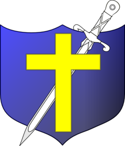 255x298 Cross Sword And Shield Clip Art