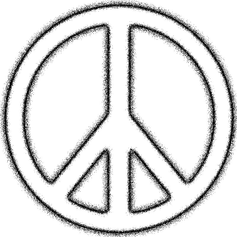 800x800 Peace Clipart Black And White