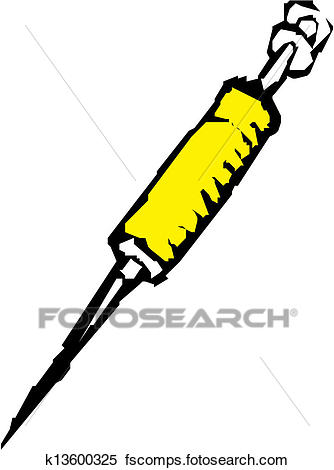 334x470 Clipart Of Medical Syringe K13600325