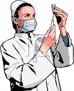 243x300 Nurse Taking Medication From A Bottle With A Syringe