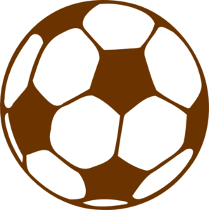297x299 Brown Soccer Ball Clip Art