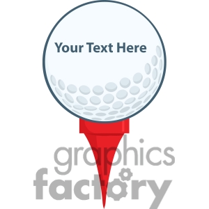 300x300 5696 Royalty Free Clip Art Golf Ball With Tee Picture Perfect