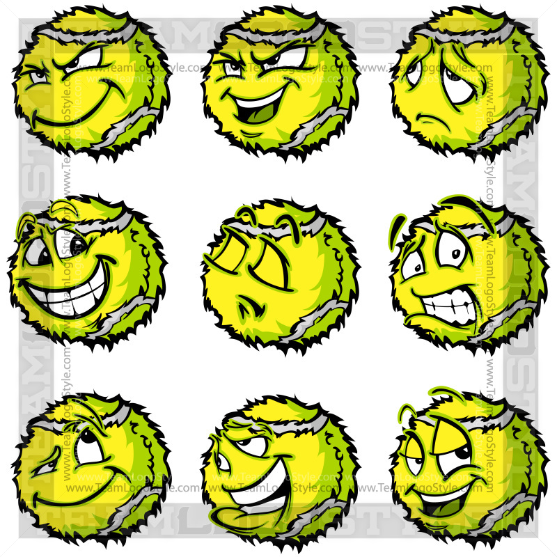 800x800 Sad Tennis Ball Clip Art