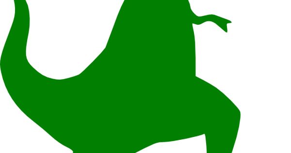 600x315 Green T Rex Silhouette Clip Art Vector Clip Art Online, Royalty