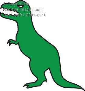 279x300 Clip Art Illustration Of A T Rex
