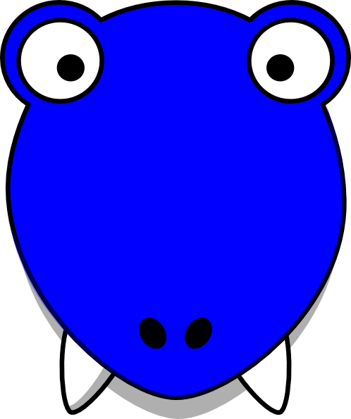 498x595 Blue T Rex Head Clip Art