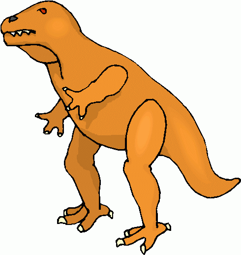 490x518 Orange T Rex Dinosaurs Clipart