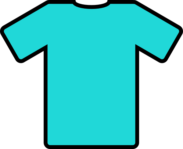 600x486 Teal Clipart T Shirt