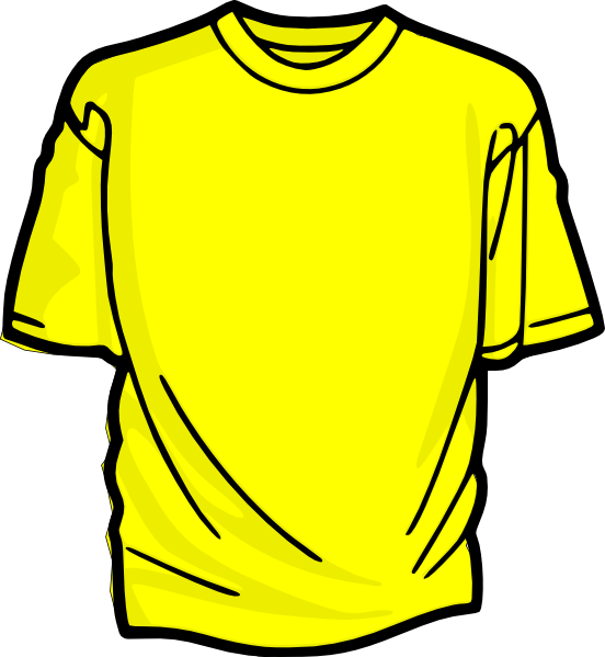 552x599 Yellow T Shirt Clip Art