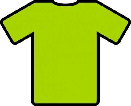 425x344 Green T Shirt Clip Art Vector, Free Vector Graphics
