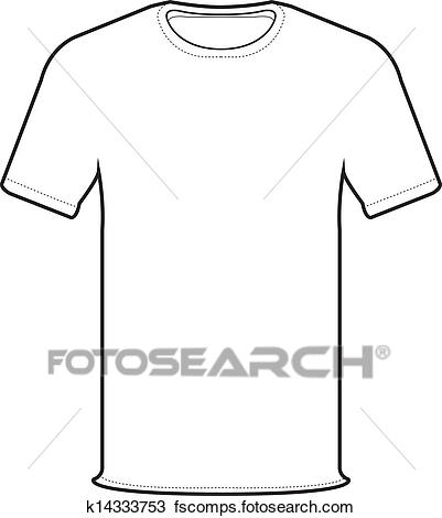 401x470 Clipart Of Front T Shirt Vector K14333753