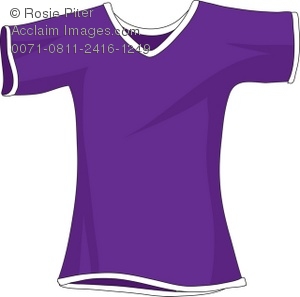 300x297 A Purple Shirt With Short Sleeves Royalty Free (Rf) Clip Art Picture