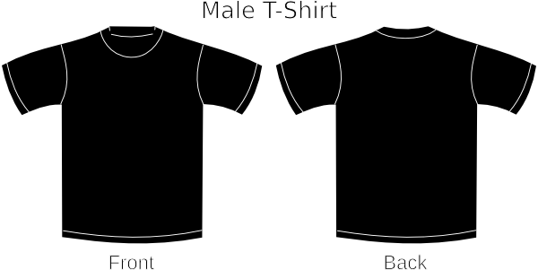 600x301 Image Of Black T Shirt Clipart