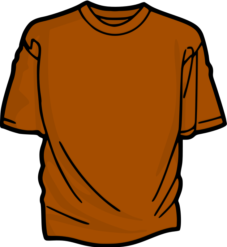 734x800 Orange T Shirt Template. T Shirt Template Maroon Stock Vector