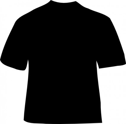 425x420 Image Of Black T Shirt Clipart