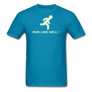 190x190 Caution Clip Art Run Like Hell T Shirt Spreadshirt