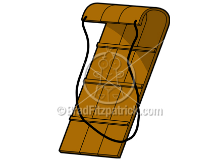 432x324 Cartoon Sled Clip Art Royalty Free Sled Clipart Cartoon Sled
